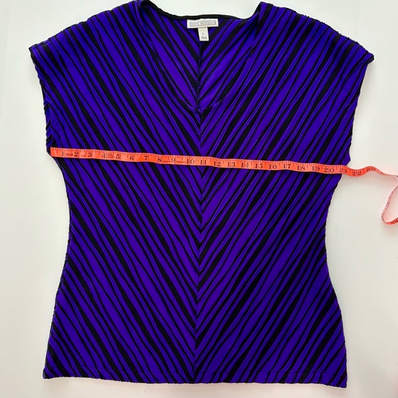 Dana Buchman Cap-sleeve Top Sz L - Picture 10 of 11